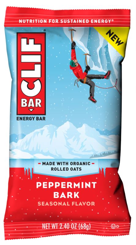 CLIF BAR, Energy Bars, 2.4 Ounce Clif Bar Peppermint Bark 2.4 Ounce 
