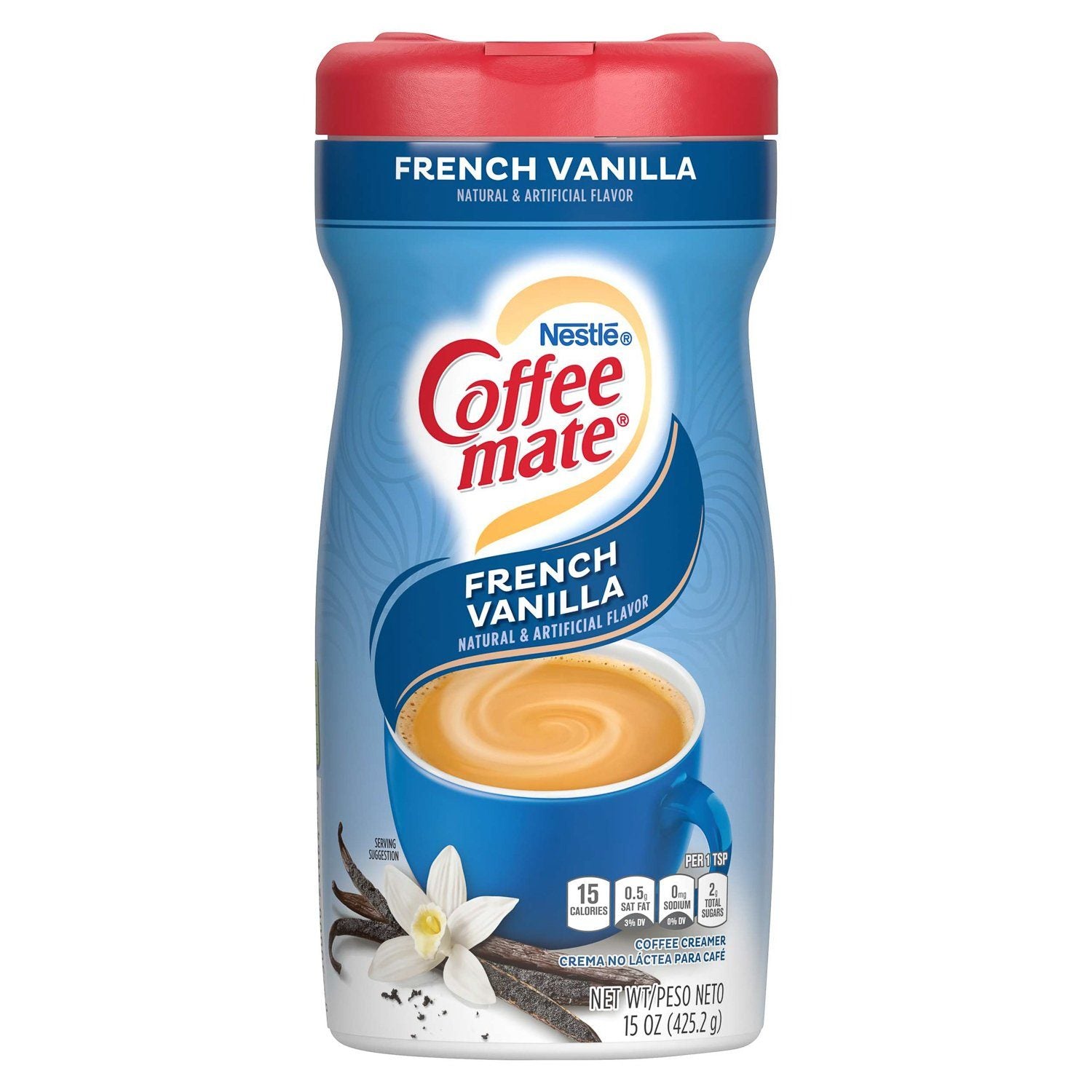 Coffee-mate Powder Creamer Nestle French Vanilla 15 Ounce 