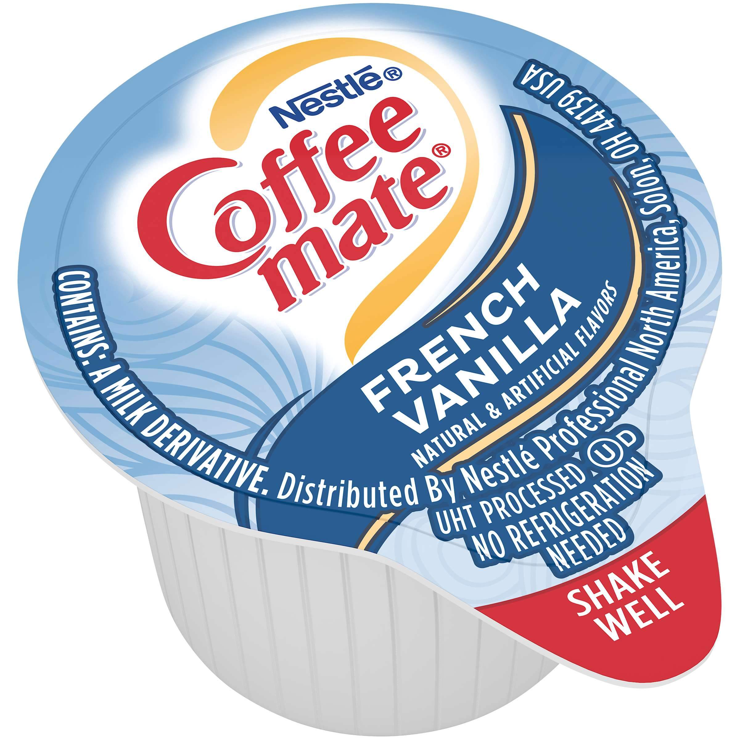 Coffee-Mate Single Serve Liquid Creamer Nestle French Vanilla 180 Singles 