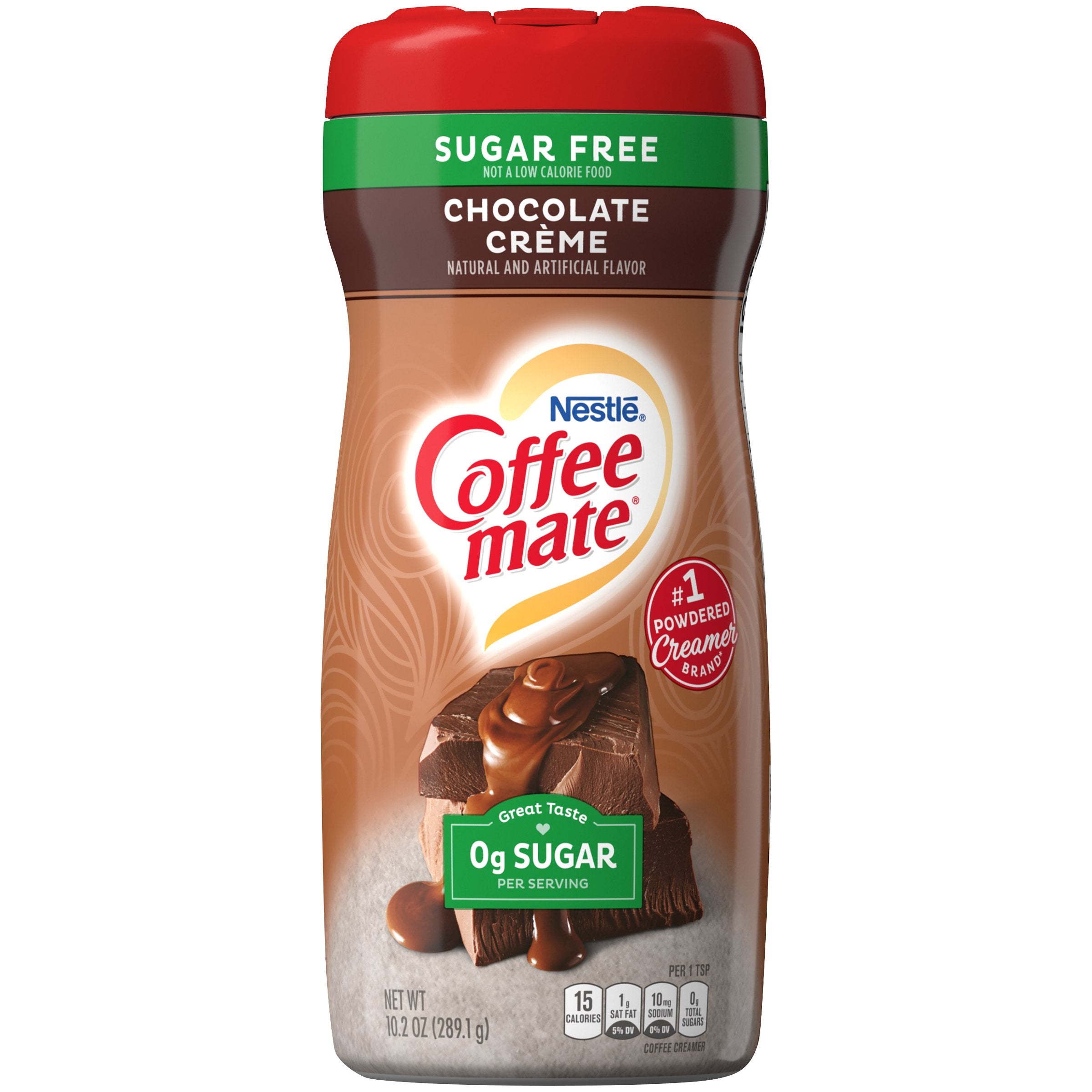 Coffee-mate Sugar Free Powder Creamer Nestle Chocolate Crème 10.2 Ounce 
