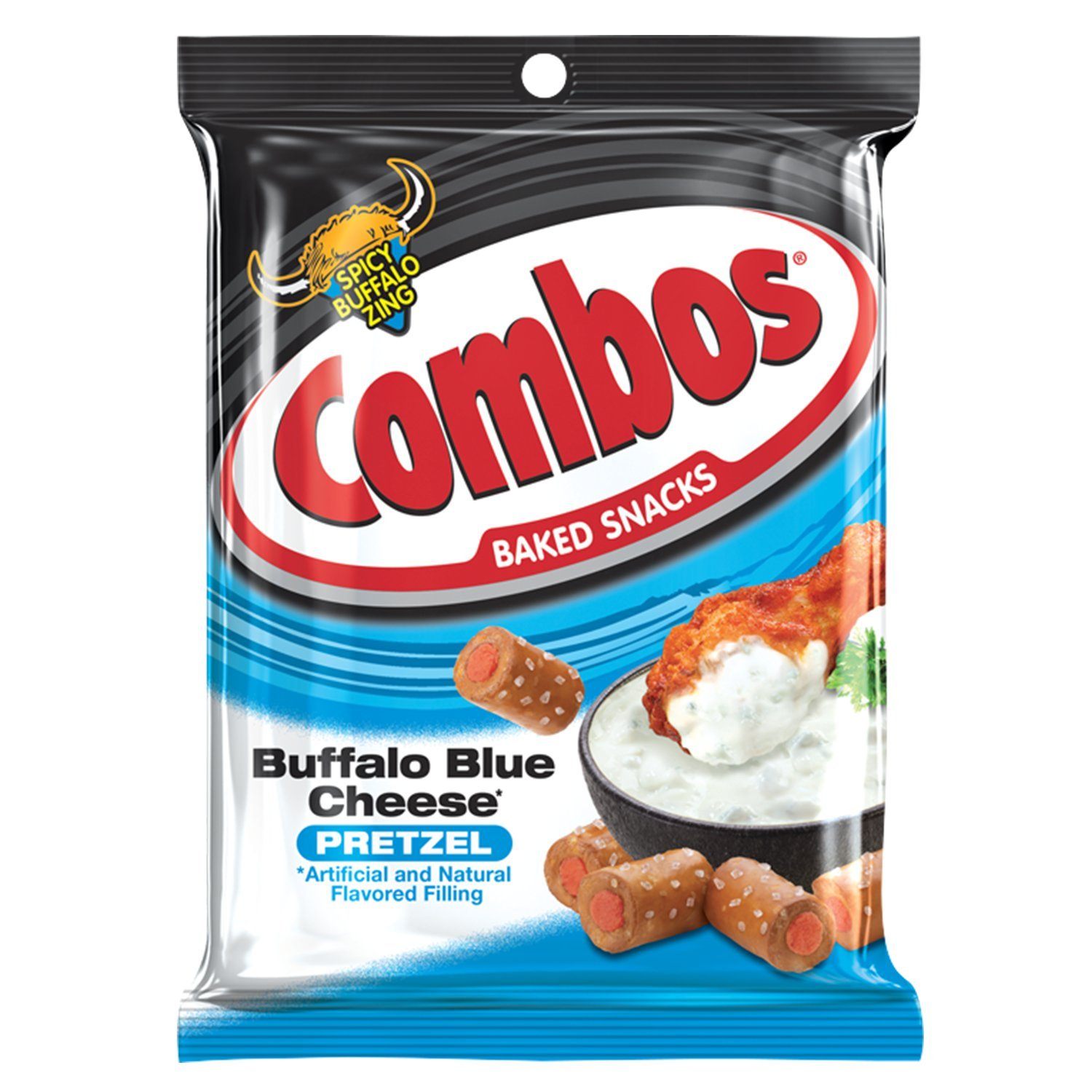 COMBOS Baked Snacks COMBOS Buffalo Blue Cheese Pretzel 6.3 Ounce 