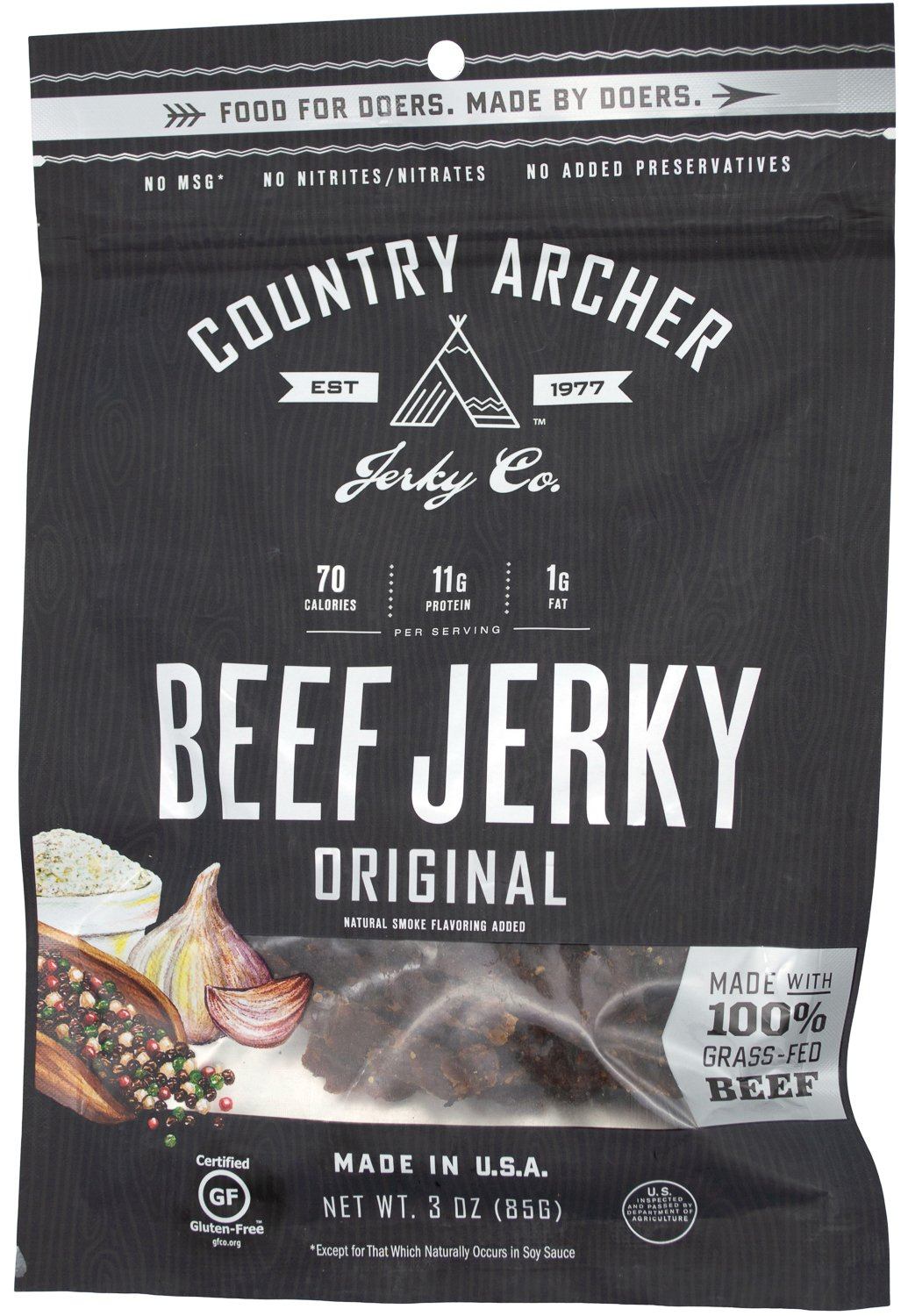 Country Archer Beef Jerky Country Archer Original 3 Ounce 