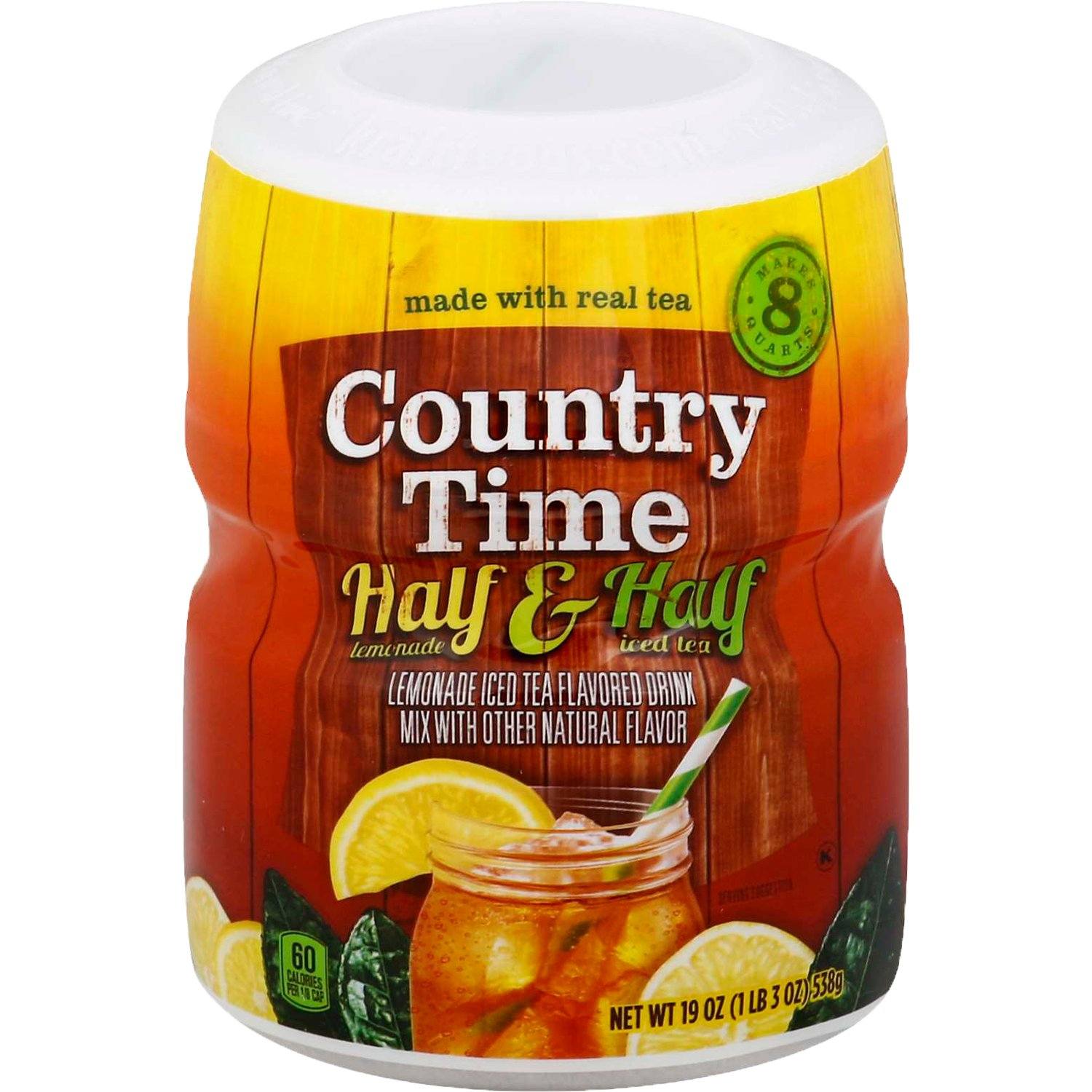 Country Time Lemonade Drink Mix Country Time Half & Half 19 Ounce 
