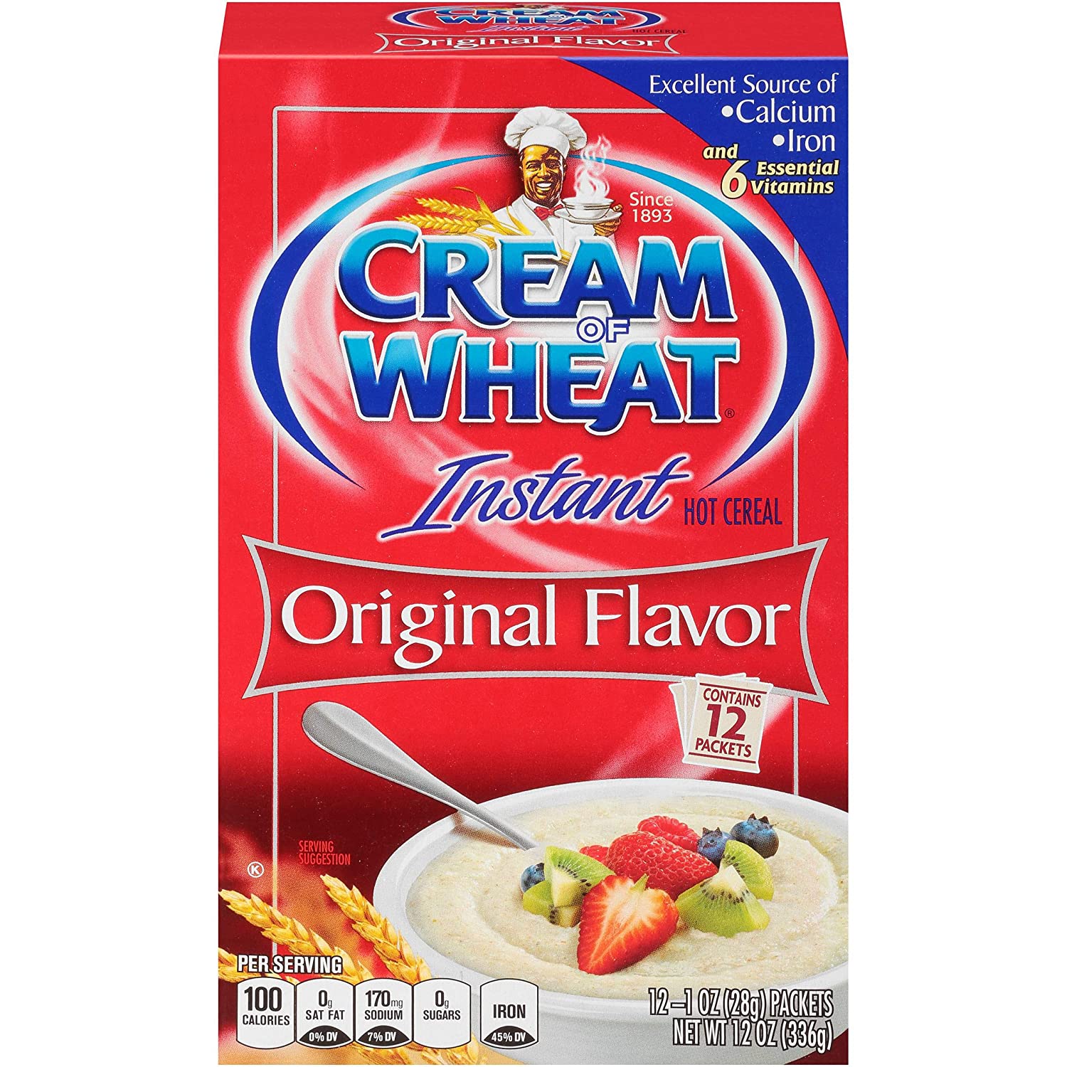 Cream Of Wheat Original Flavor Instant Hot Cereal Cream Of Wheat Original 12 Ounce 