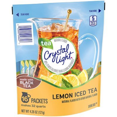 Crystal Light Drink Mixes Crystal Light Lemon Iced Tea 16 Pitcher Packets 