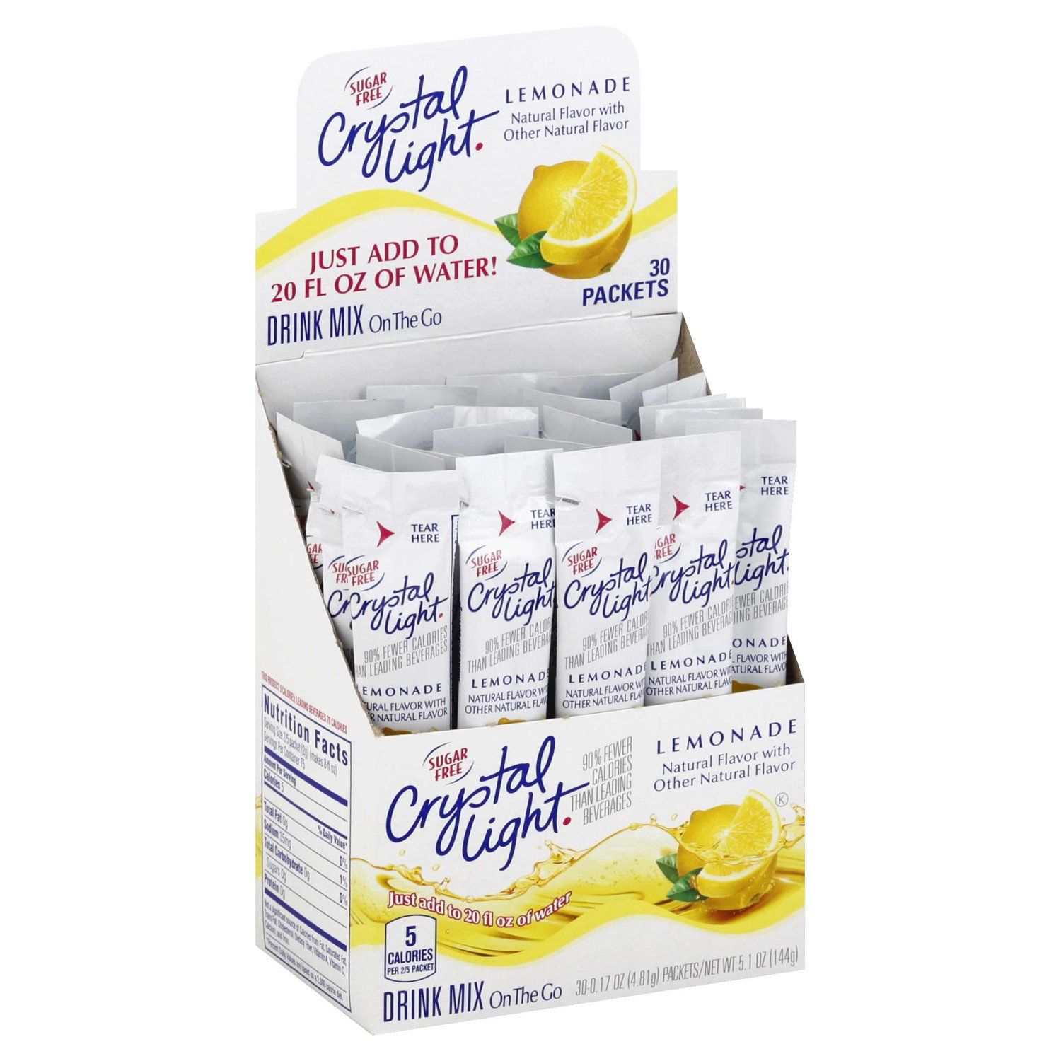 Crystal Light Drink Mixes Crystal Light Lemonade 30 Count 