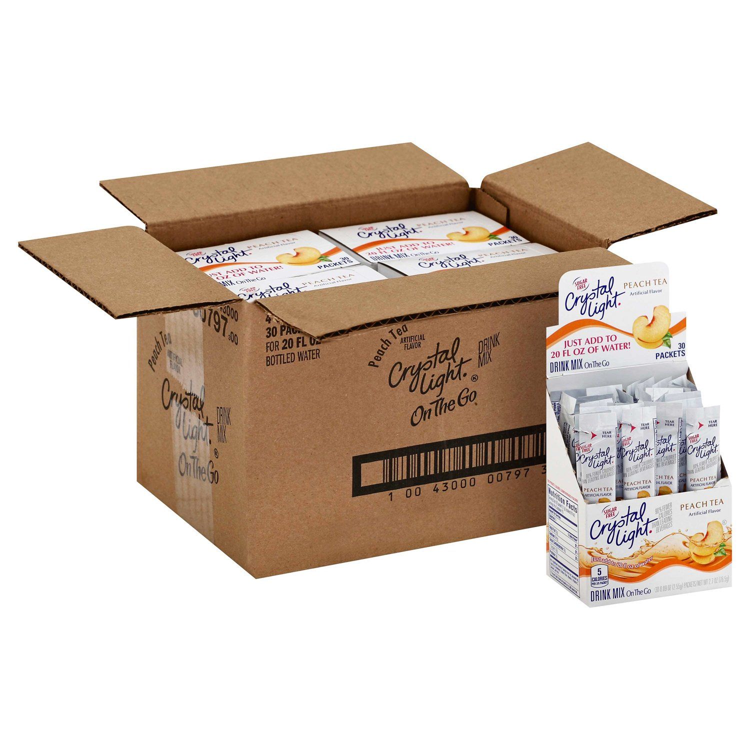 Crystal Light Drink Mixes Crystal Light Peach 120 Count 