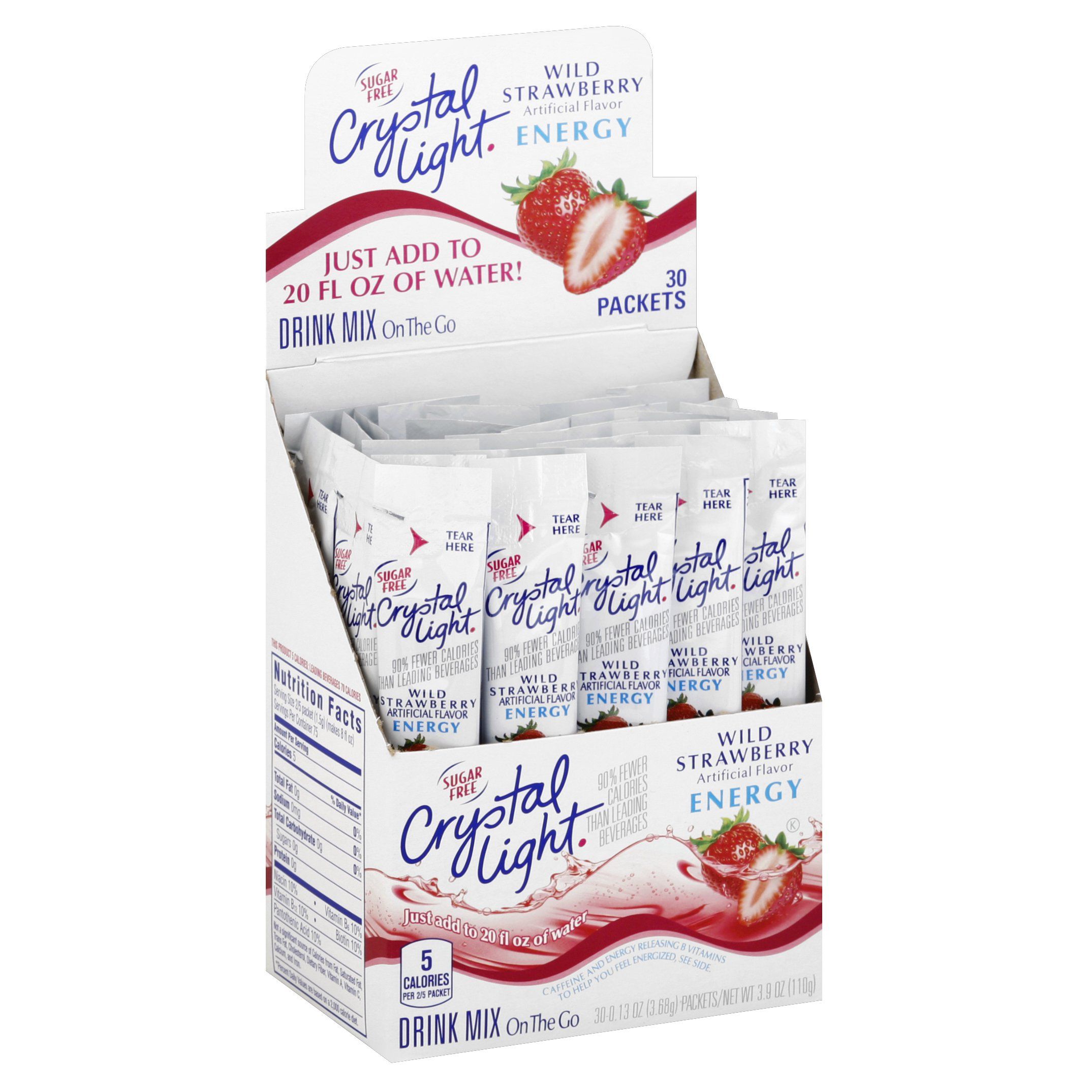Crystal Light Drink Mixes Crystal Light Wild Strawberry 30 Count 
