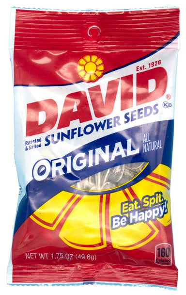 david sunflower seeds calories