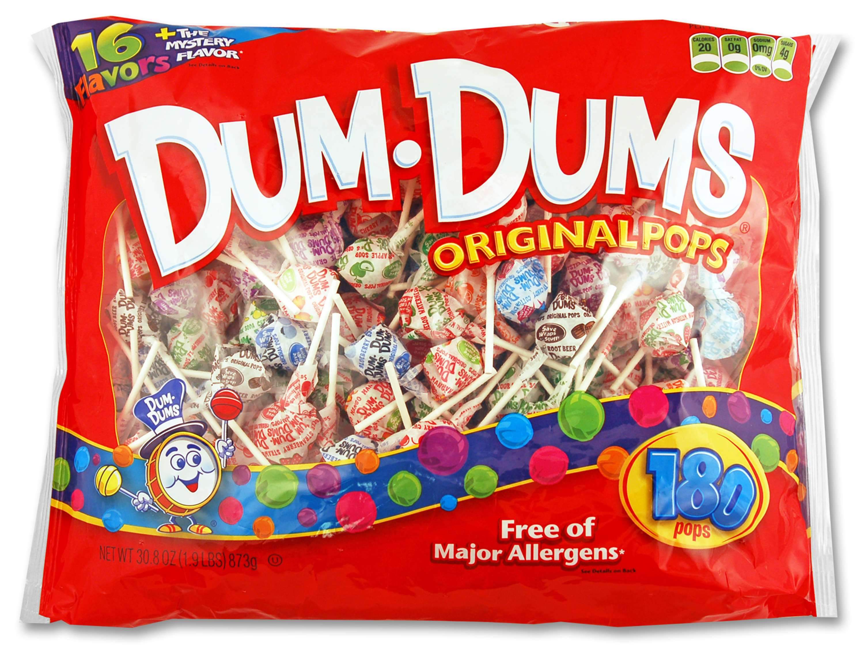 Dum Dums Lollipops Spangler Original 30.8 Ounce 