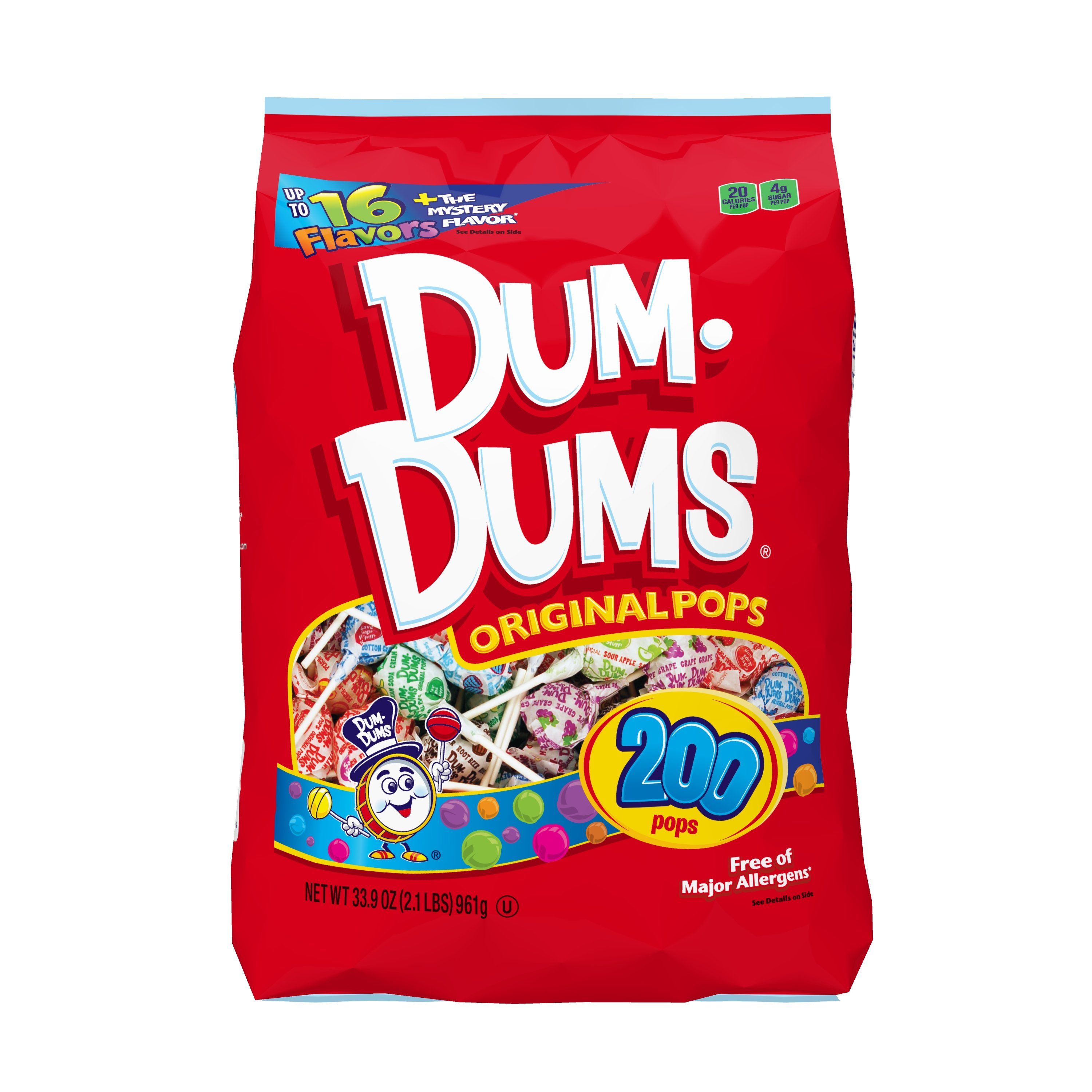 Dum Dums Lollipops Spangler Original 33.9 Ounce 