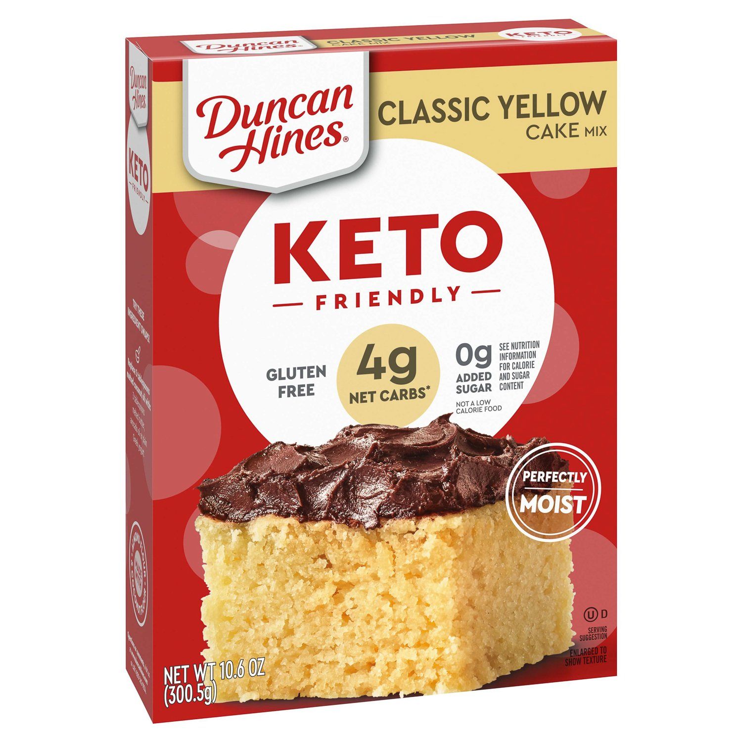 Duncan Hines Keto Friendly Cake Mix Duncan Hines Classic Yellow 10.6 Ounce 