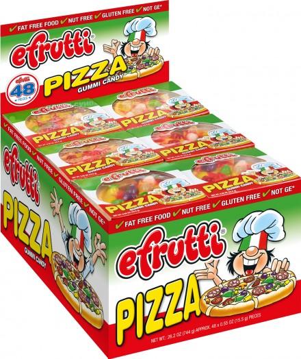 efrutti Gummi Candy eFruity Gummi Pizza 0.55 Oz-48 Count 