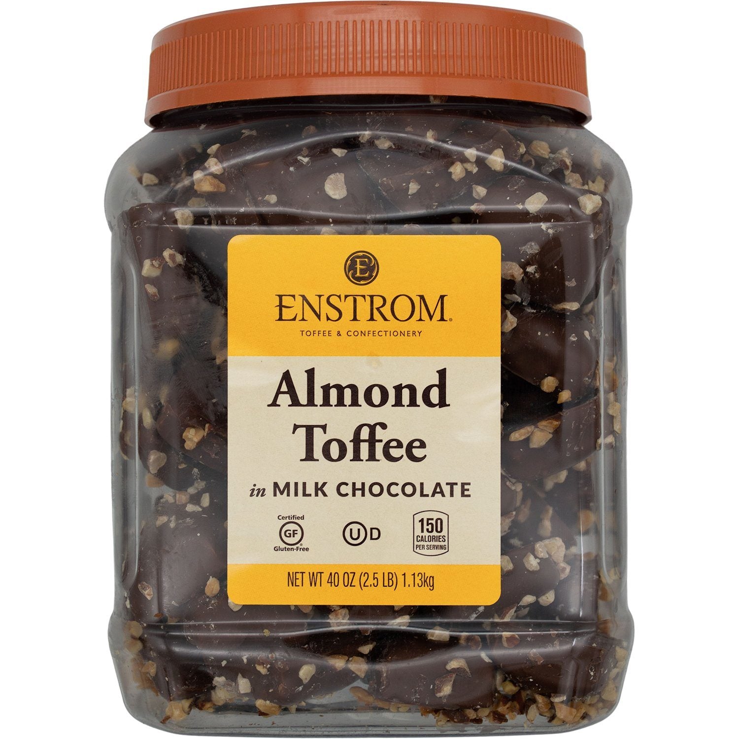 Enstrom Milk Chocolate Almond Toffee Meltable Enstrom 2.5 Pound 