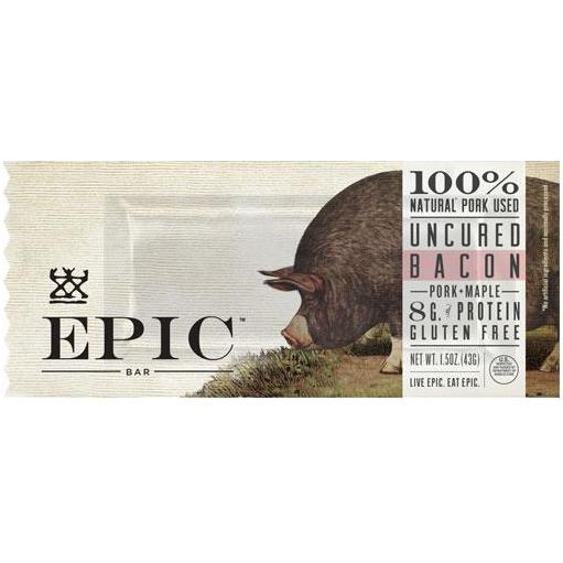 Epic Meat Bars Epic Uncured Bacon Pork + Maple 1.5 Ounce