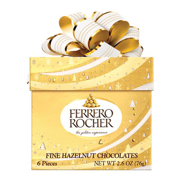 Ferrero Rocher Fine Hazelnut Chocolates Meltable Ferrero Cube 2.6 Ounce 