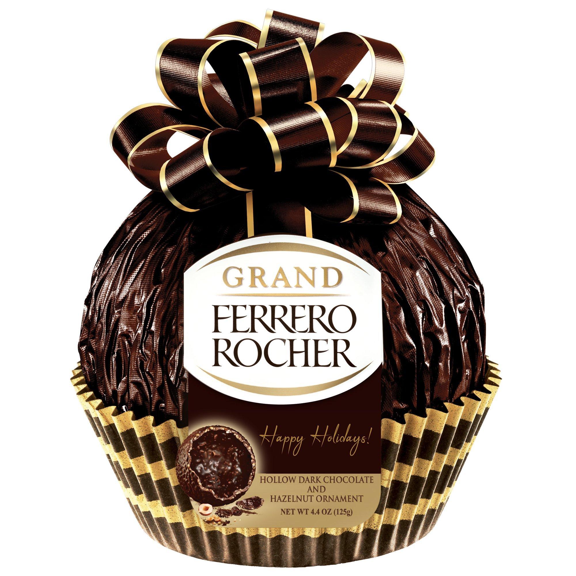 Ferrero Rocher Fine Hazelnut Chocolates Meltable Ferrero Grand Dark 4.4 Ounce 