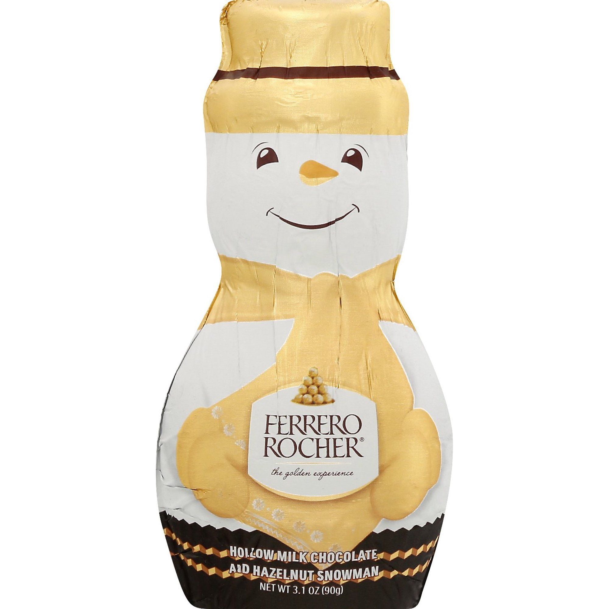 Ferrero Rocher Fine Hazelnut Chocolates Meltable Ferrero Snowman 3.1 Ounce 