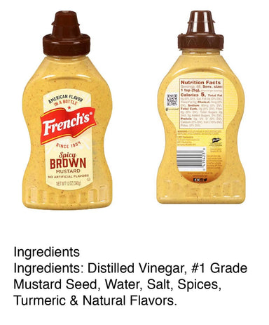 French's Mustard French's Spicy Brown 12 Ounce 