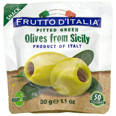 Frutto D'italia Snacking Olives Frutto D'italia Pitted Green 1.1 Ounce 