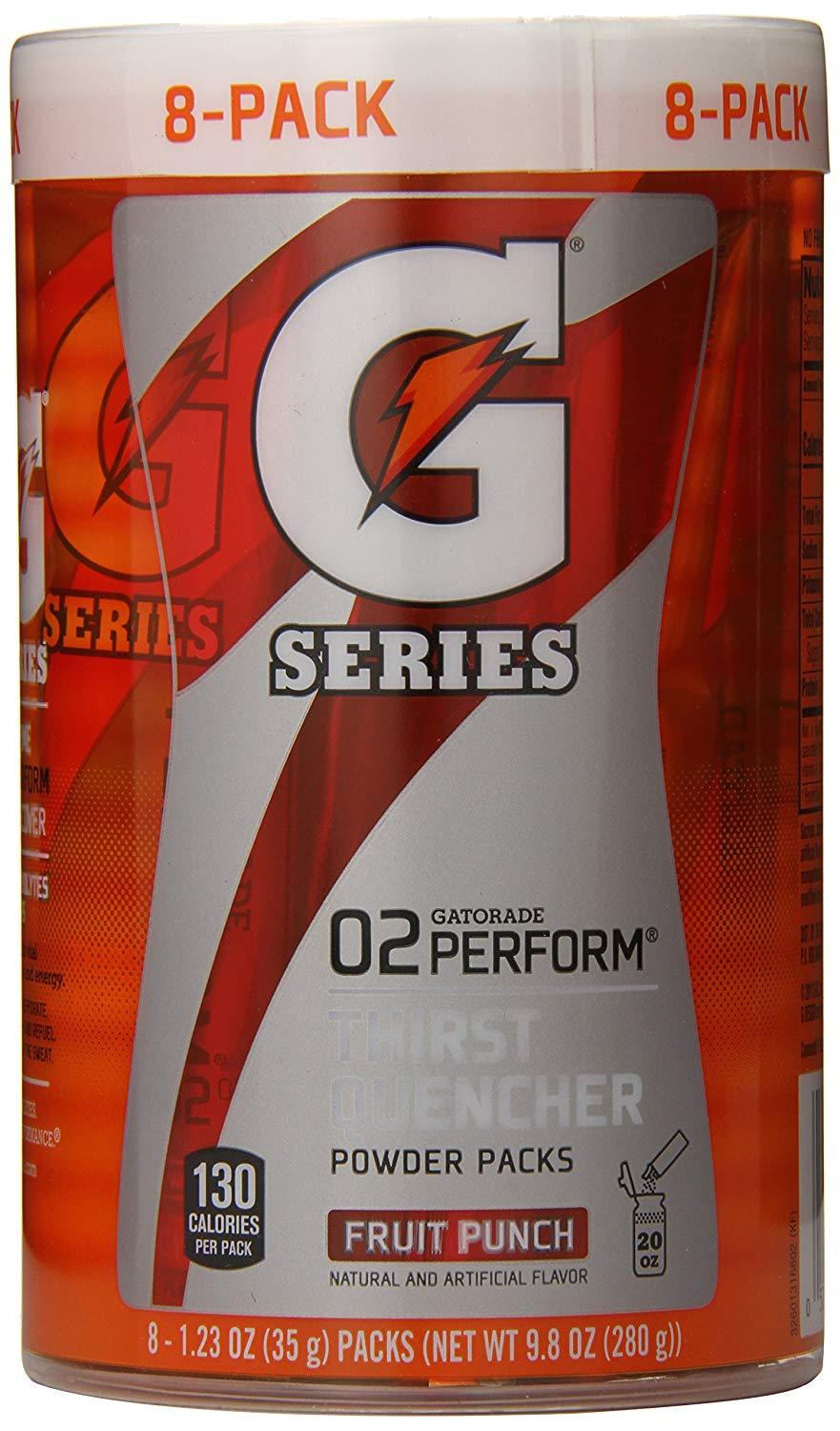 Gatorade Thirst Quencher Powder Packs Gatorade Fruit Punch 1.23 Ounce - 8 Count 