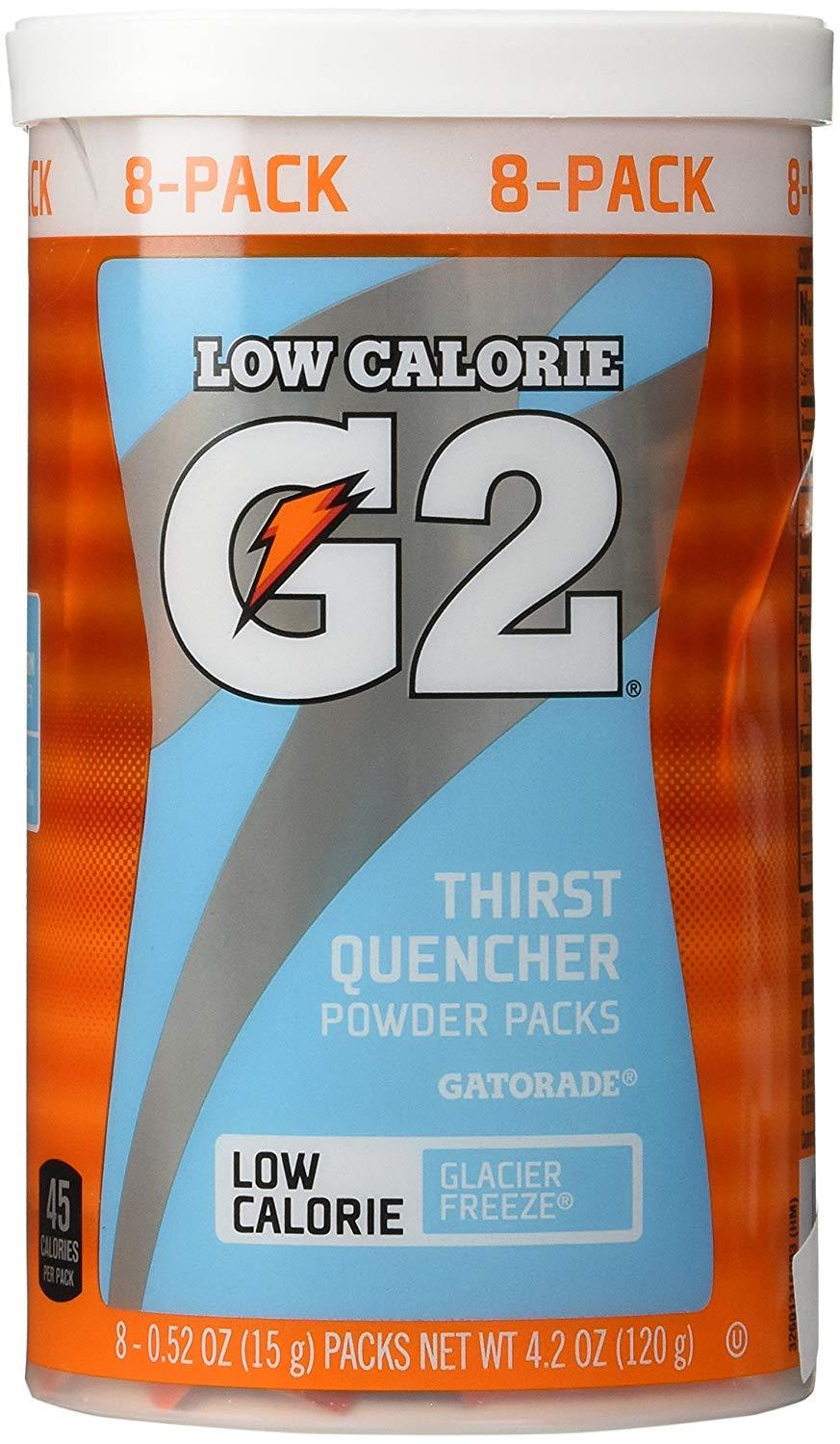 Gatorade Thirst Quencher Powder Packs (Lower Sugar) Gatorade Glacier Freeze 0.52 Ounce - 8 Count 