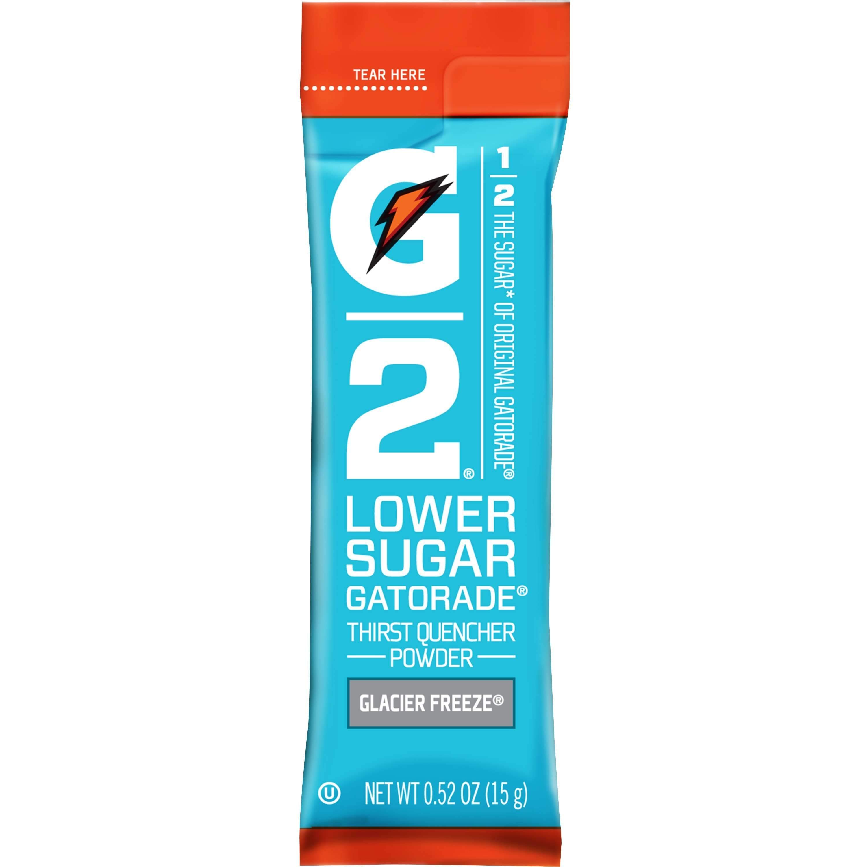 Gatorade Thirst Quencher Powder Packs (Lower Sugar) Gatorade Glacier Freeze 0.52 Ounce 