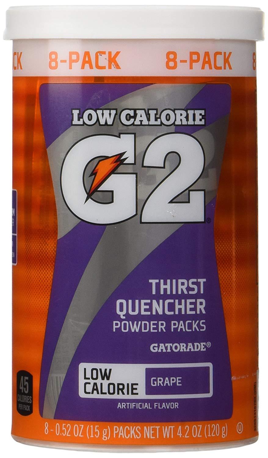Gatorade Thirst Quencher Powder Packs (Lower Sugar) Gatorade Grape 0.52 Ounce - 8 Count 