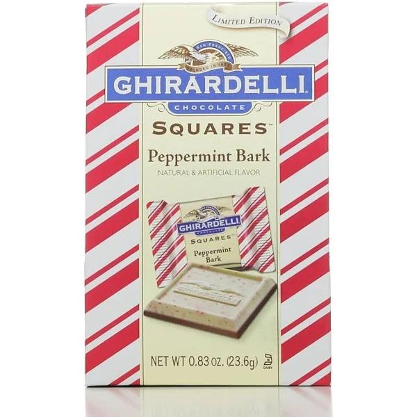 Ghirardelli Chocolate Squares & Bars Meltable Ghirardelli Peppermint Bark Bar 0.83 Ounce 