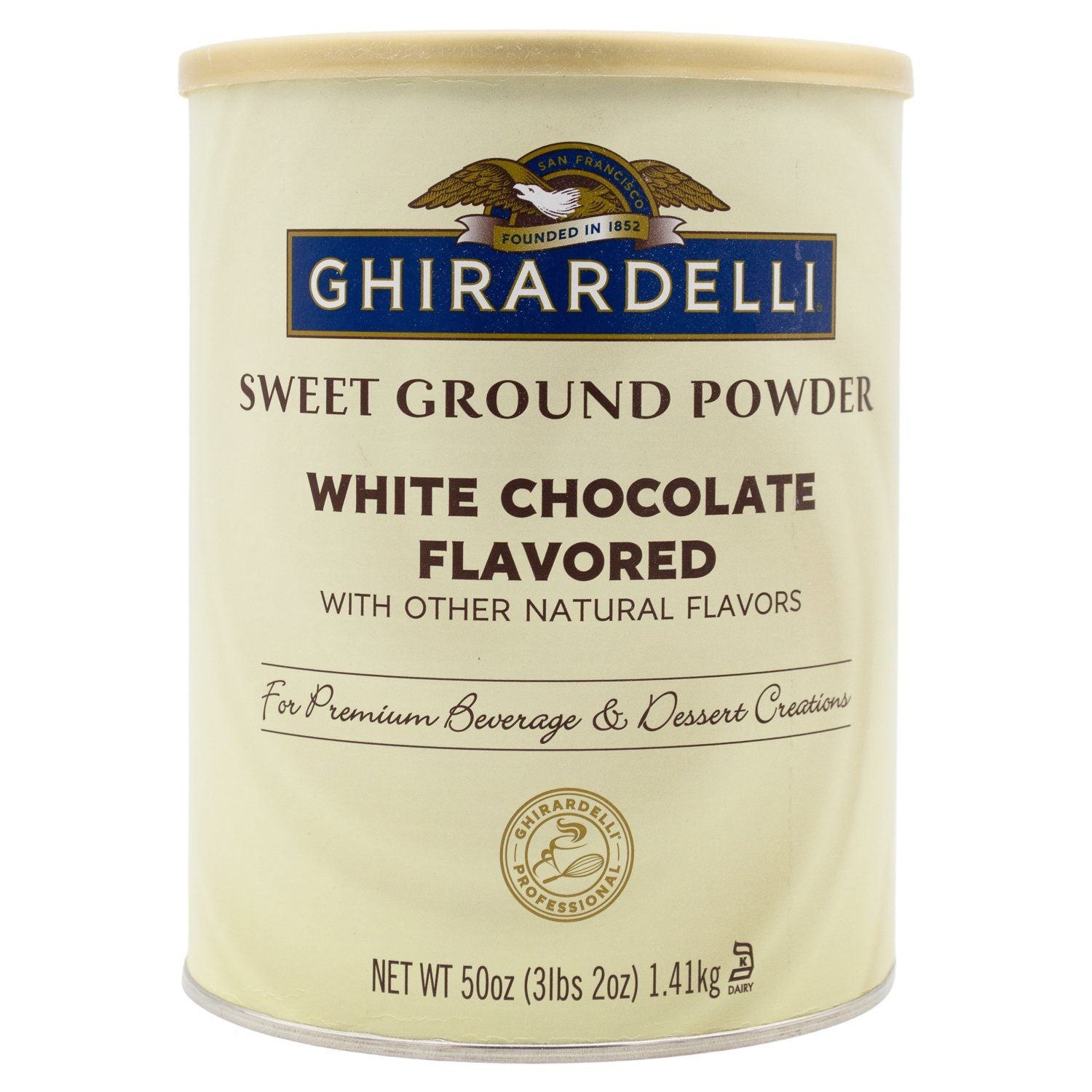 Ghirardelli Sweet Ground Powder Ghirardelli White Chocolate Flavored 50 Ounce 
