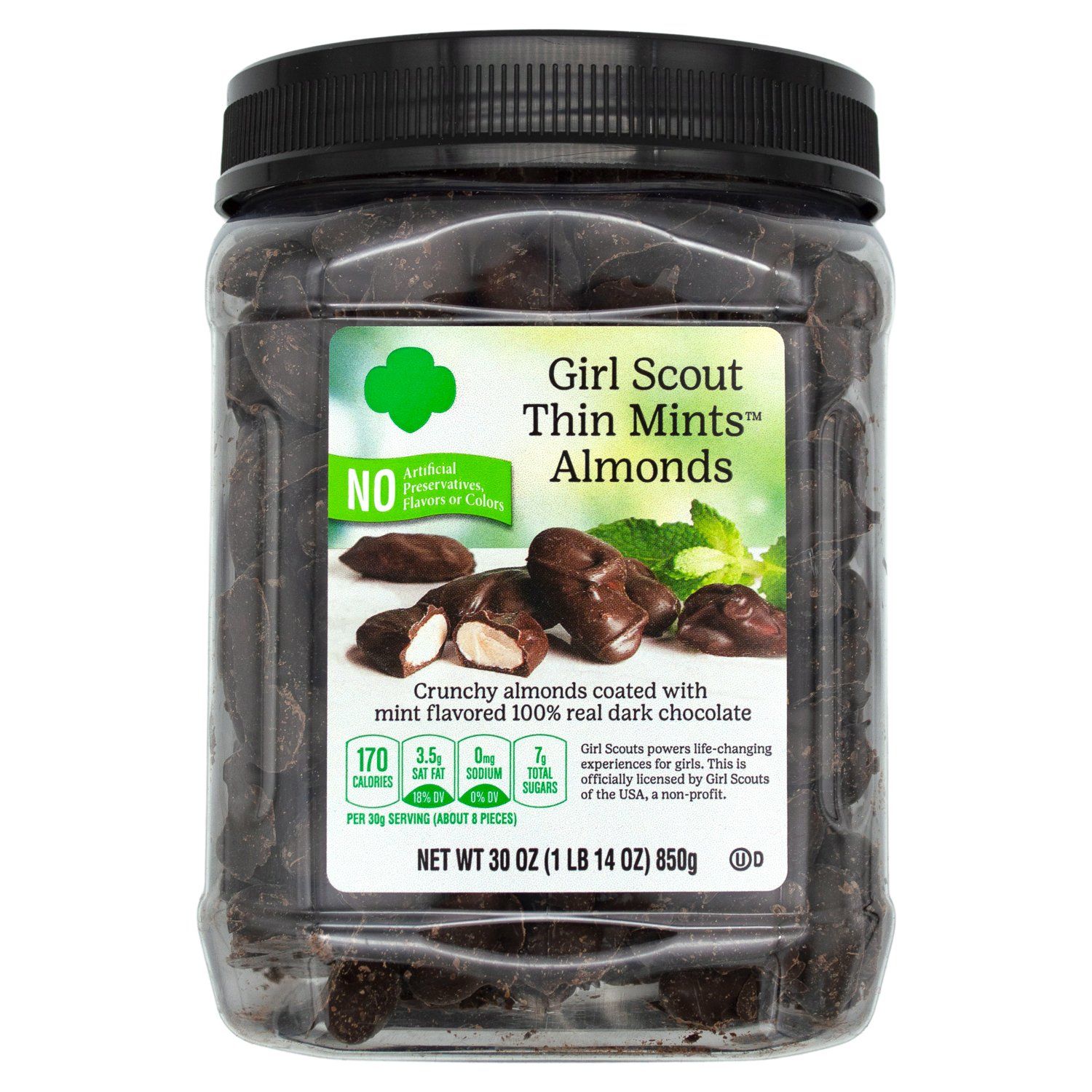 Girl Scout Thin Mints Almonds Meltable Girl Scout 