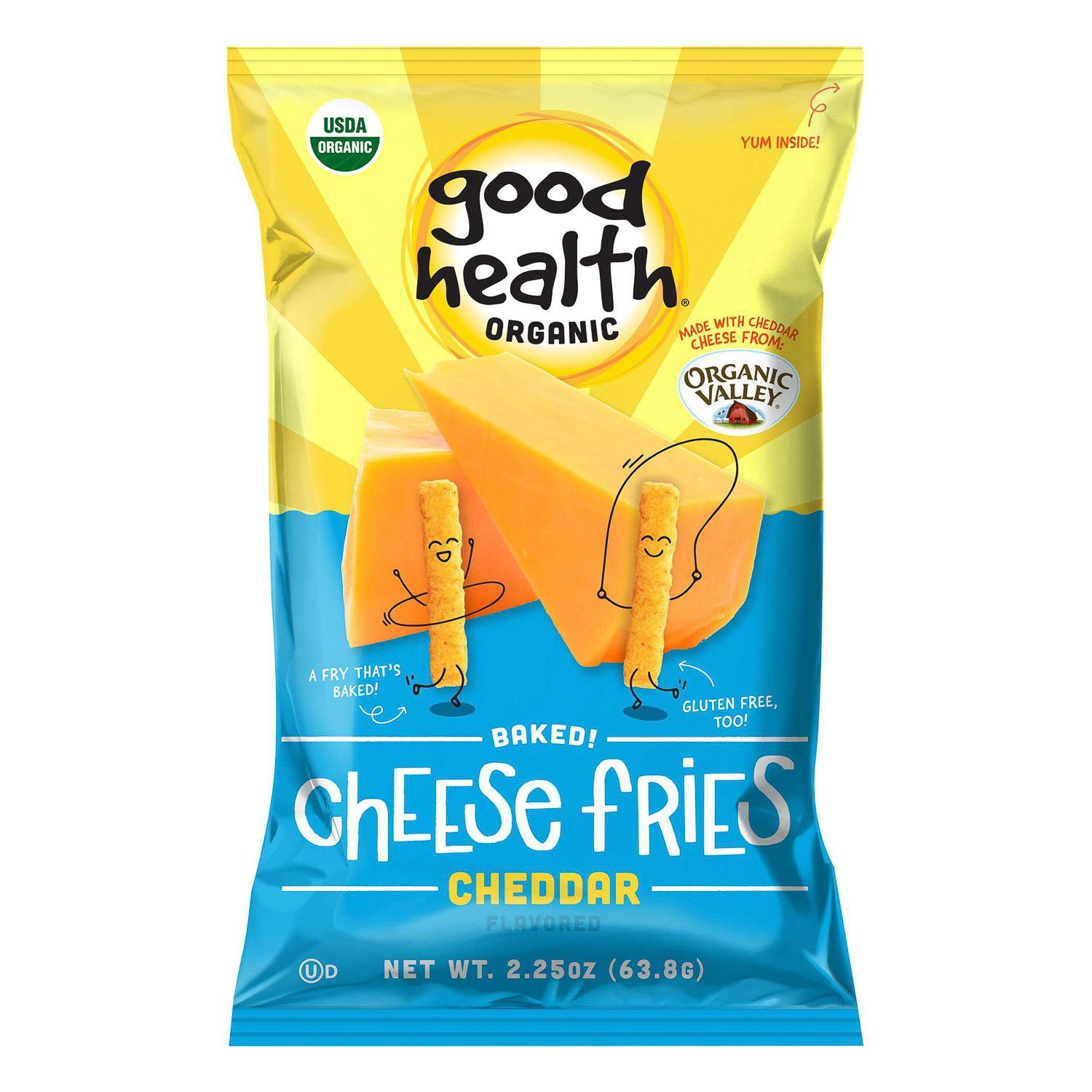 Good Health Organic Cheese Fries UTZ Cheddar 2.25 Ounce 