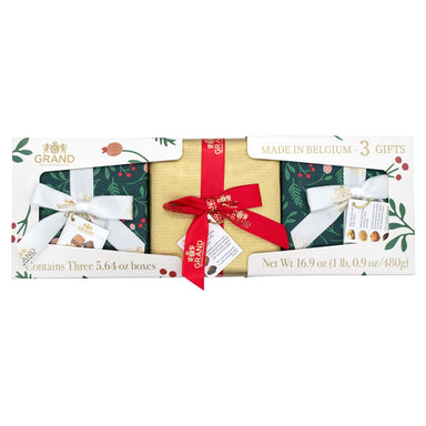Grand Belgian Chocolate Meltable Grand Holiday 2022 5.64 Oz-3 Count 