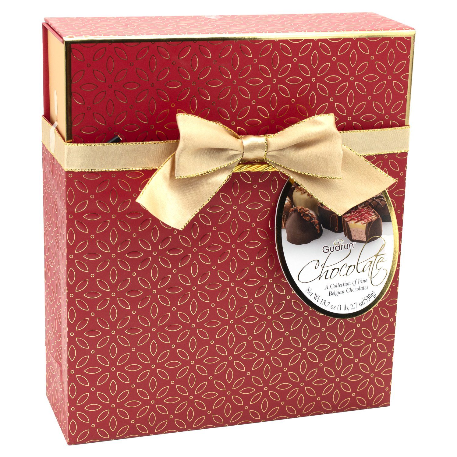Gudrun Belgian Chocolate Box In Gift Bag Meltable Gudrun 18.7 Ounce 