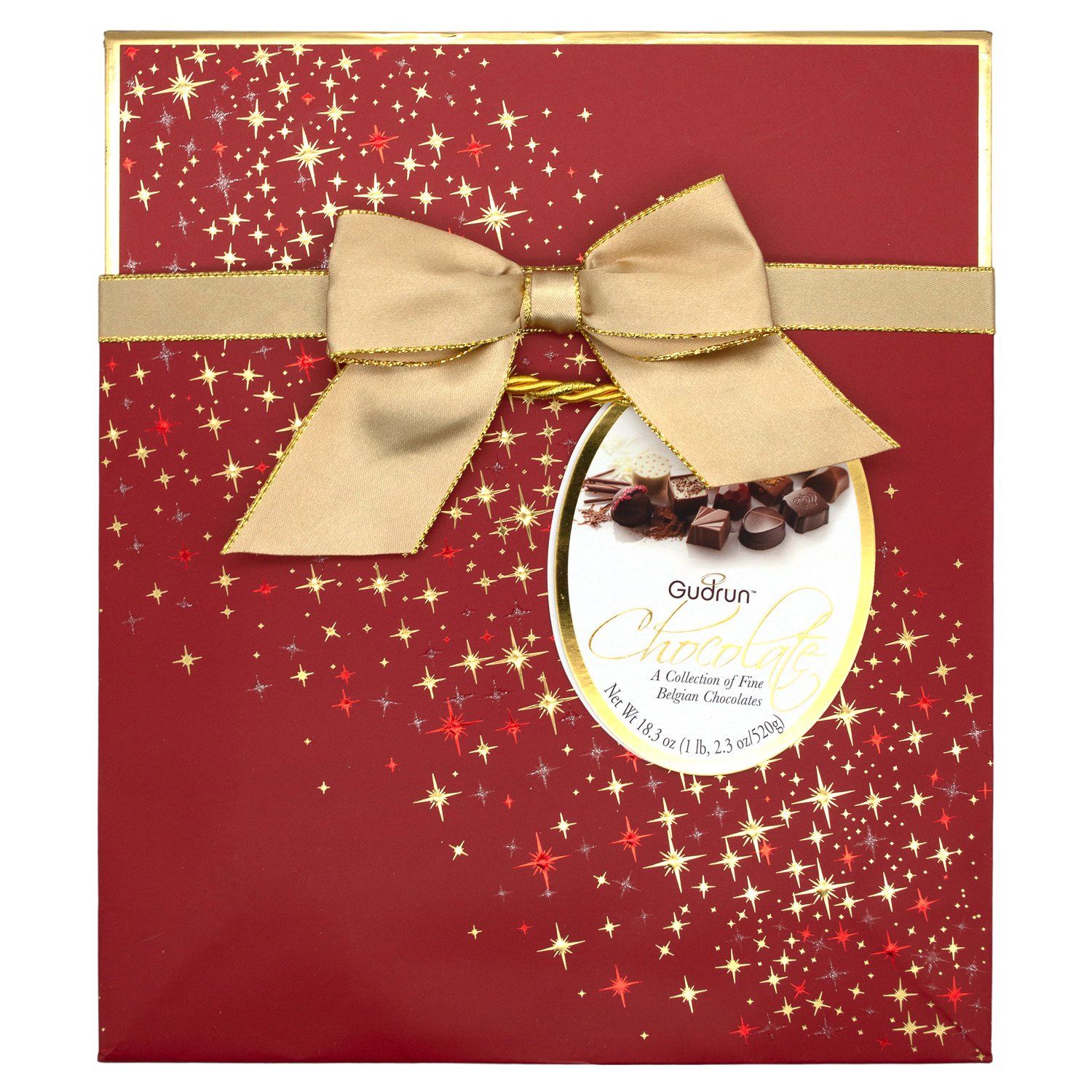Gudrun Belgian Chocolate Box In Gift Bag Meltable Gudrun 2022 18.3 Ounce 