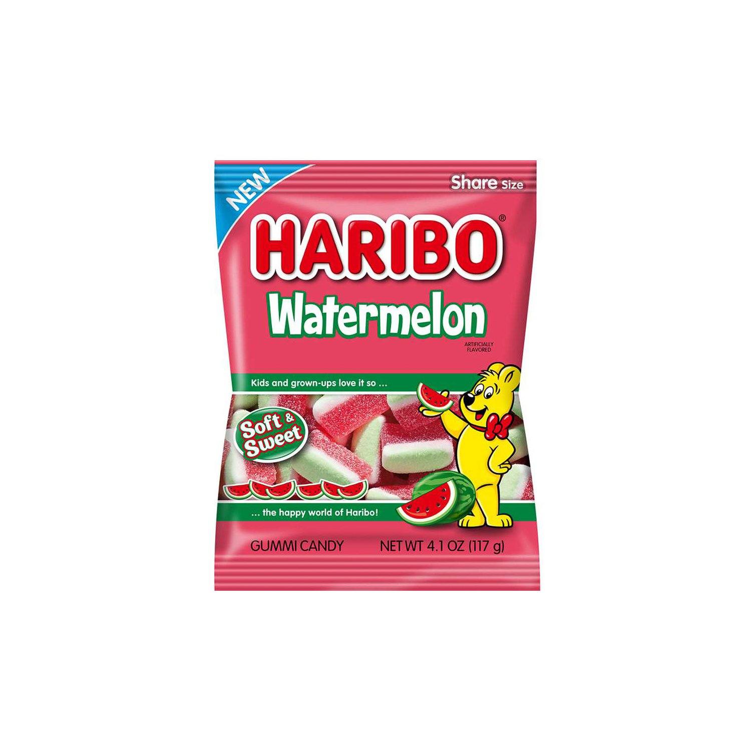 Haribo Gummi Candies Meltable Haribo Watermelon 4.1 Ounce 