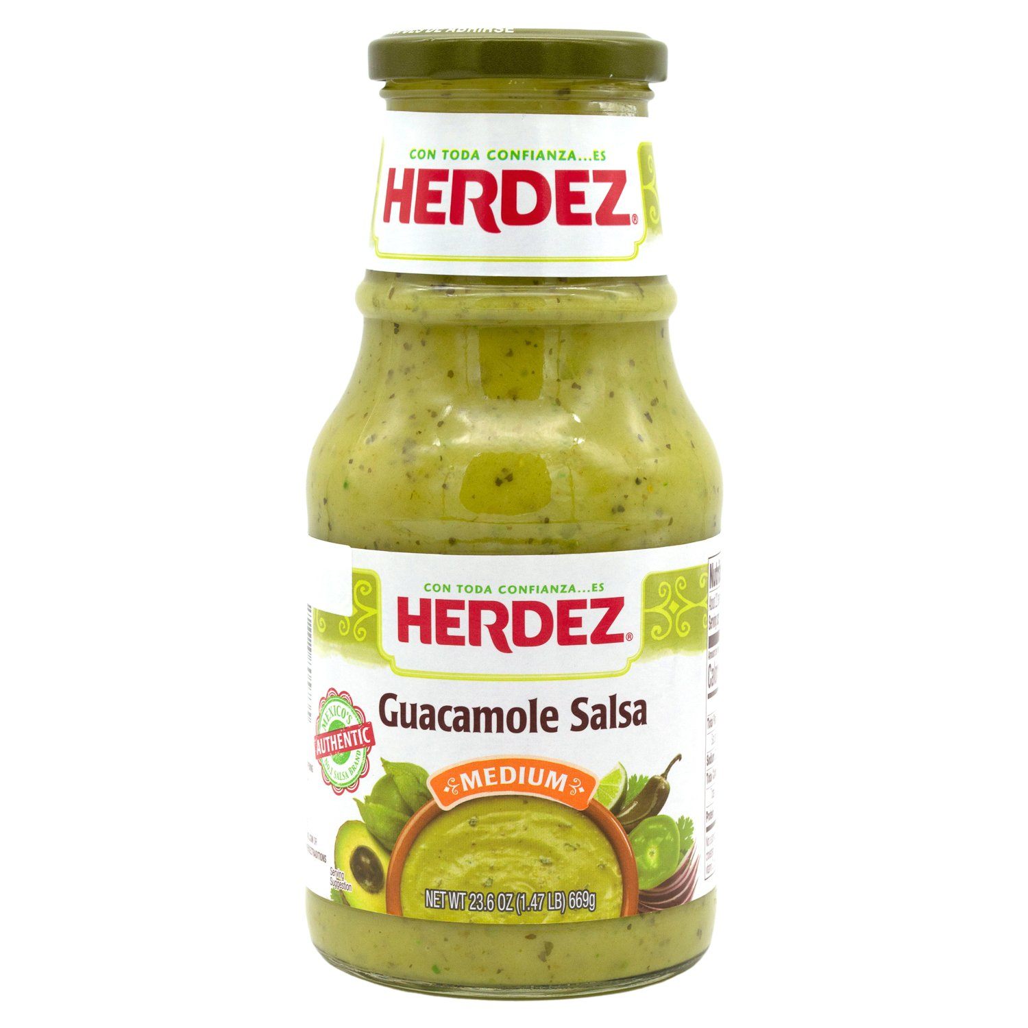 Herdez Salsas Herdez Guacamole Medium 23.6 Ounce 