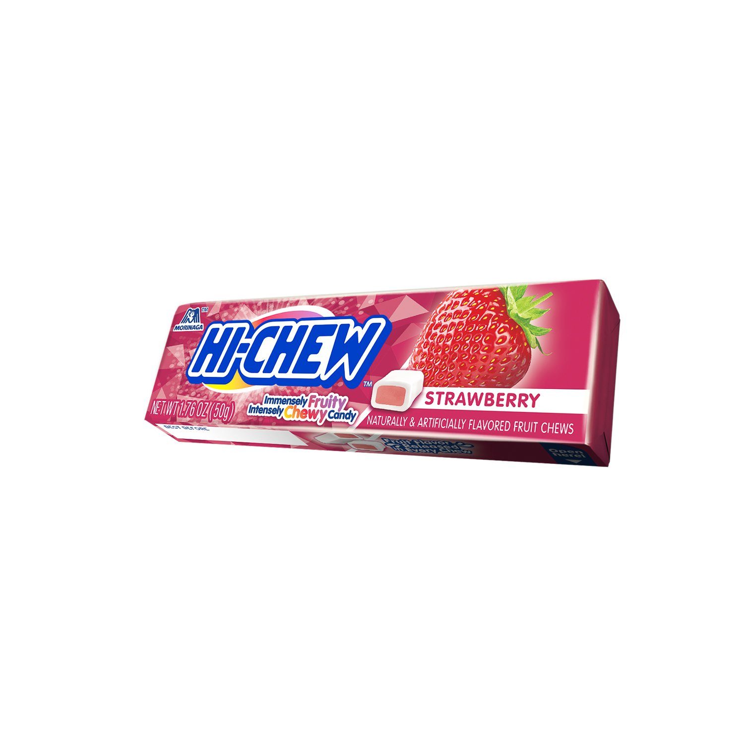 Hi-Chew Sticks Chewy Fruit Candies Snackathon Foods Strawberry 1.76 Ounce 