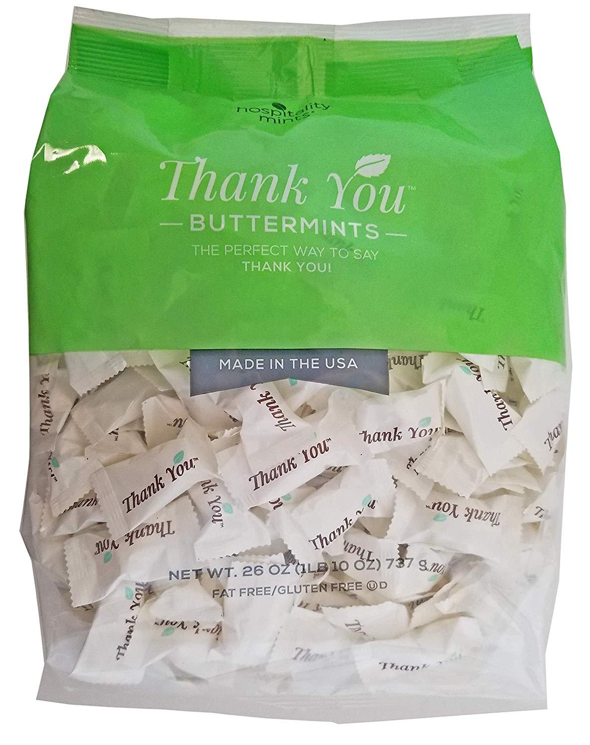 Hospitality Mints, Thank You Buttermints, 26 Ounce Snackathon Foods 