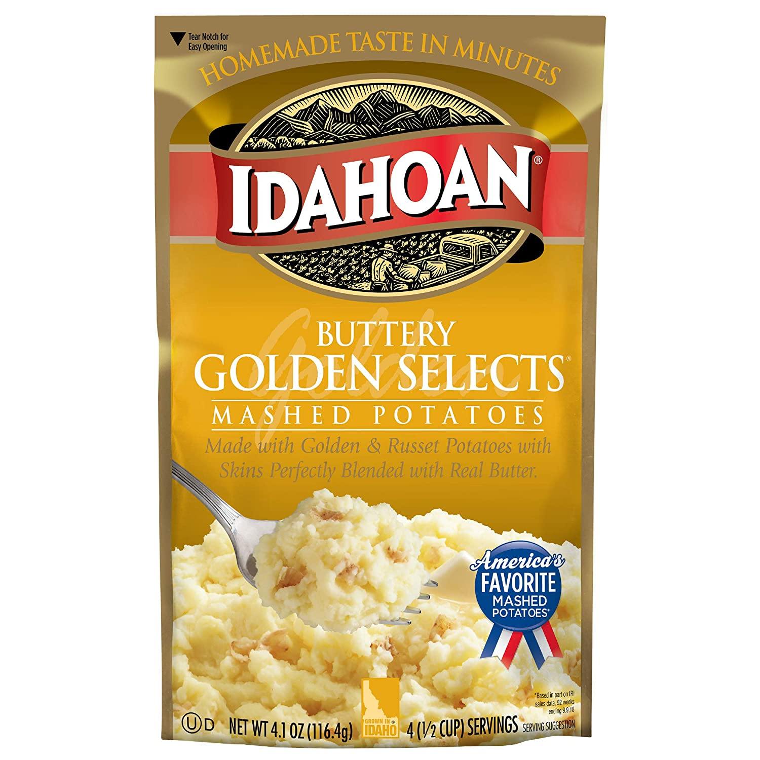 Idahoan Mashed Potatoes Idahoan Buttery Golden Selects 4.1 Ounce 