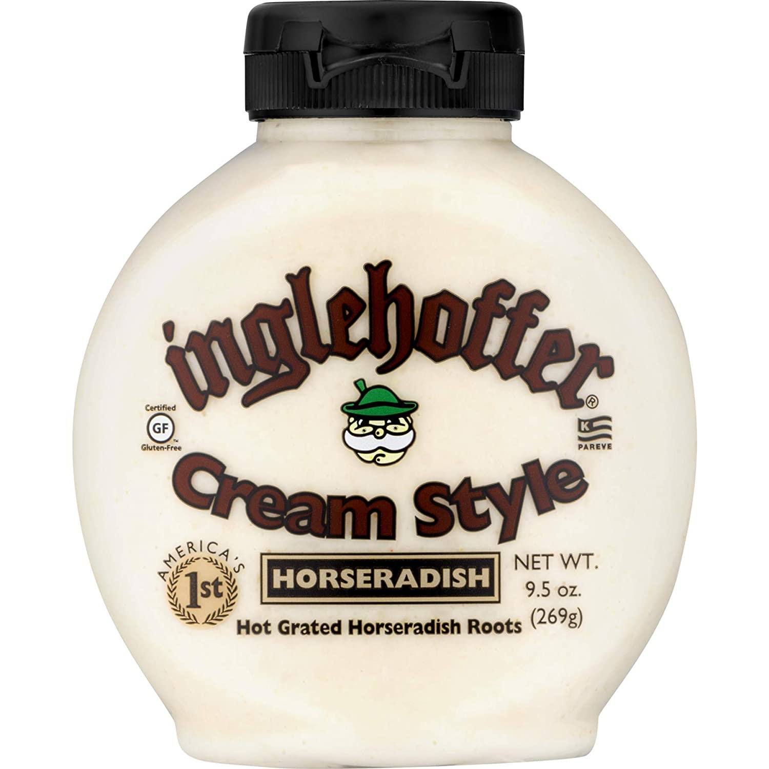 Inglehoffer Mustard Beaverton Foods Cream Style Horseradish 9.5 Ounce 