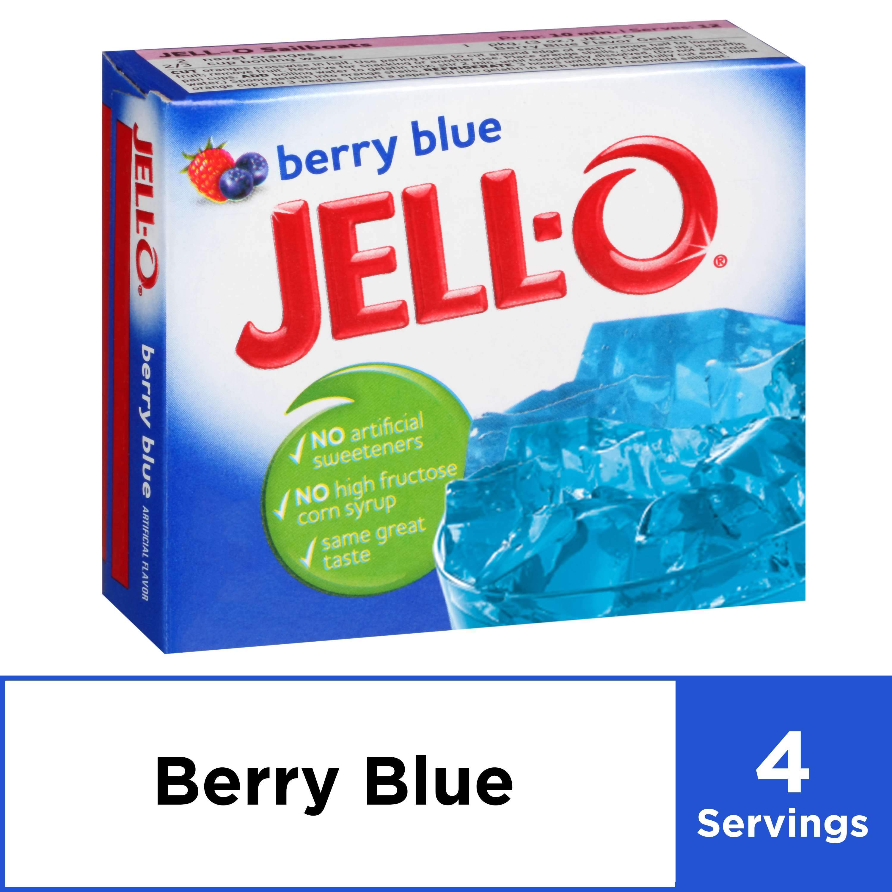 Jell-O Gelatin Mix Jell-O Berry Blue 3 Ounce 