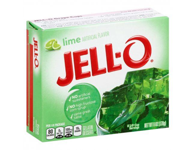 Jell-O Gelatin Mix Jell-O Lime 6 Ounce 
