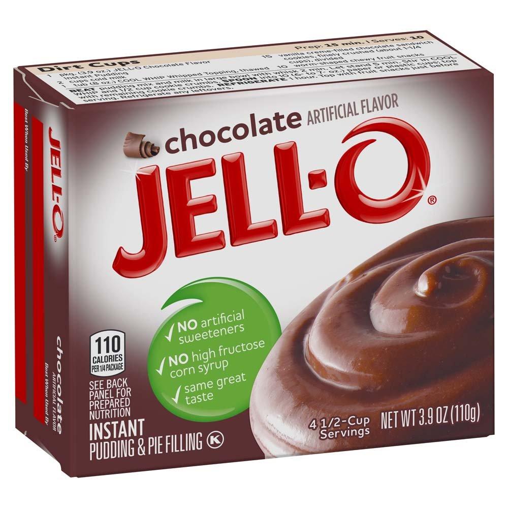 Jell-O Instant Pudding & Pie Filling Mixes Jell-O Chocolate 3.9 Ounce 