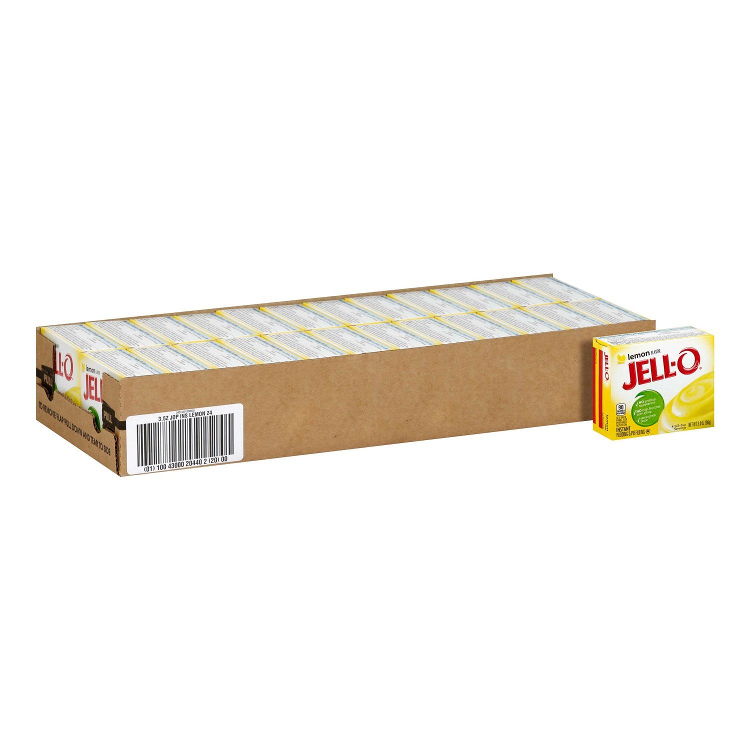 Jell-O Instant Pudding & Pie Filling Mixes Jell-O Lemon 3.4 Oz-24 Count 
