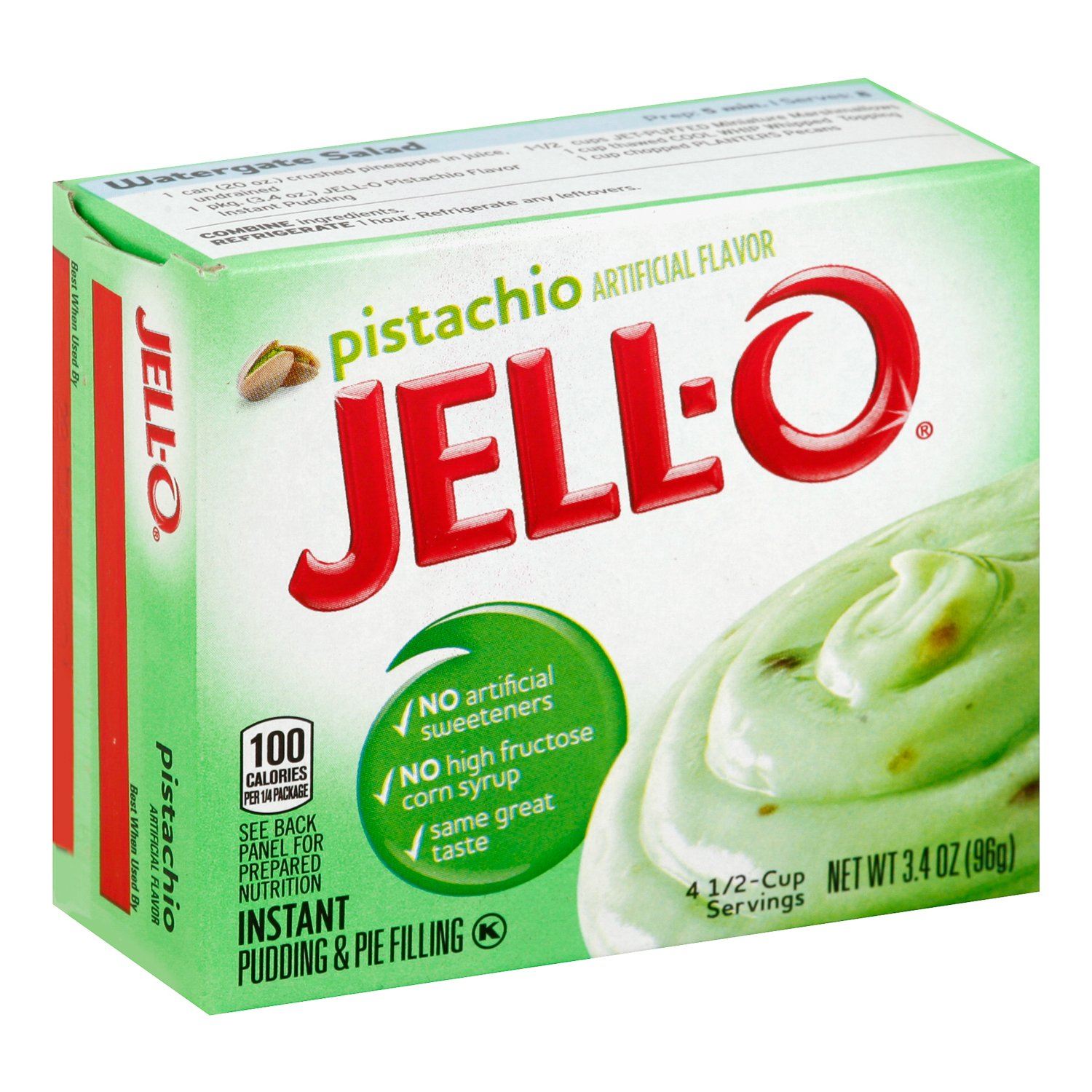 Jell-O Instant Pudding & Pie Filling Mixes Jell-O Pistachio 3.4 Ounce 