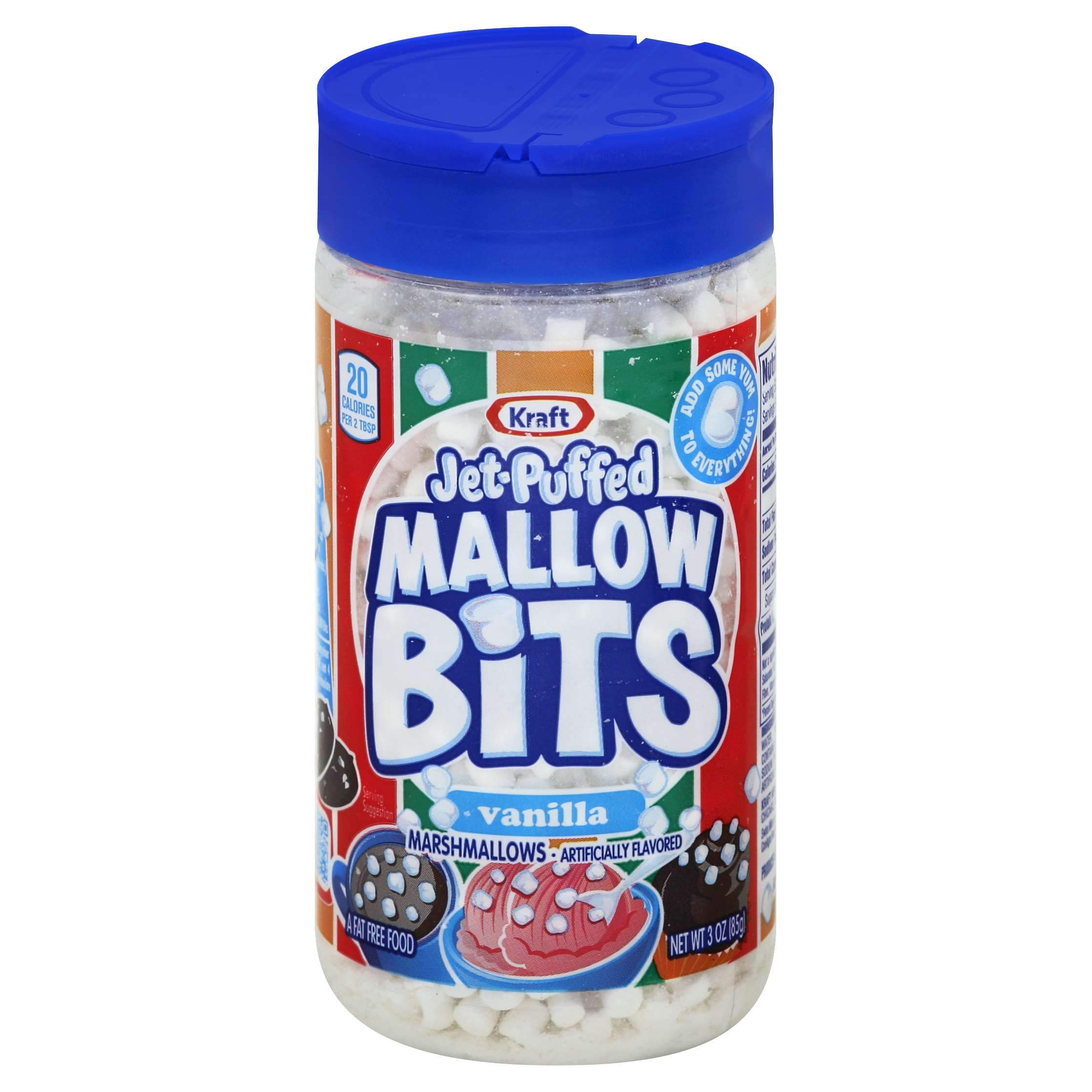 Jet-Puffed Marshmallow Kraft Vanilla-Bits 3 Ounce 