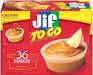 Jif To Go Creamy Peanut Butter To Go, 1.5 Ounce (Pack of 36) Jif 