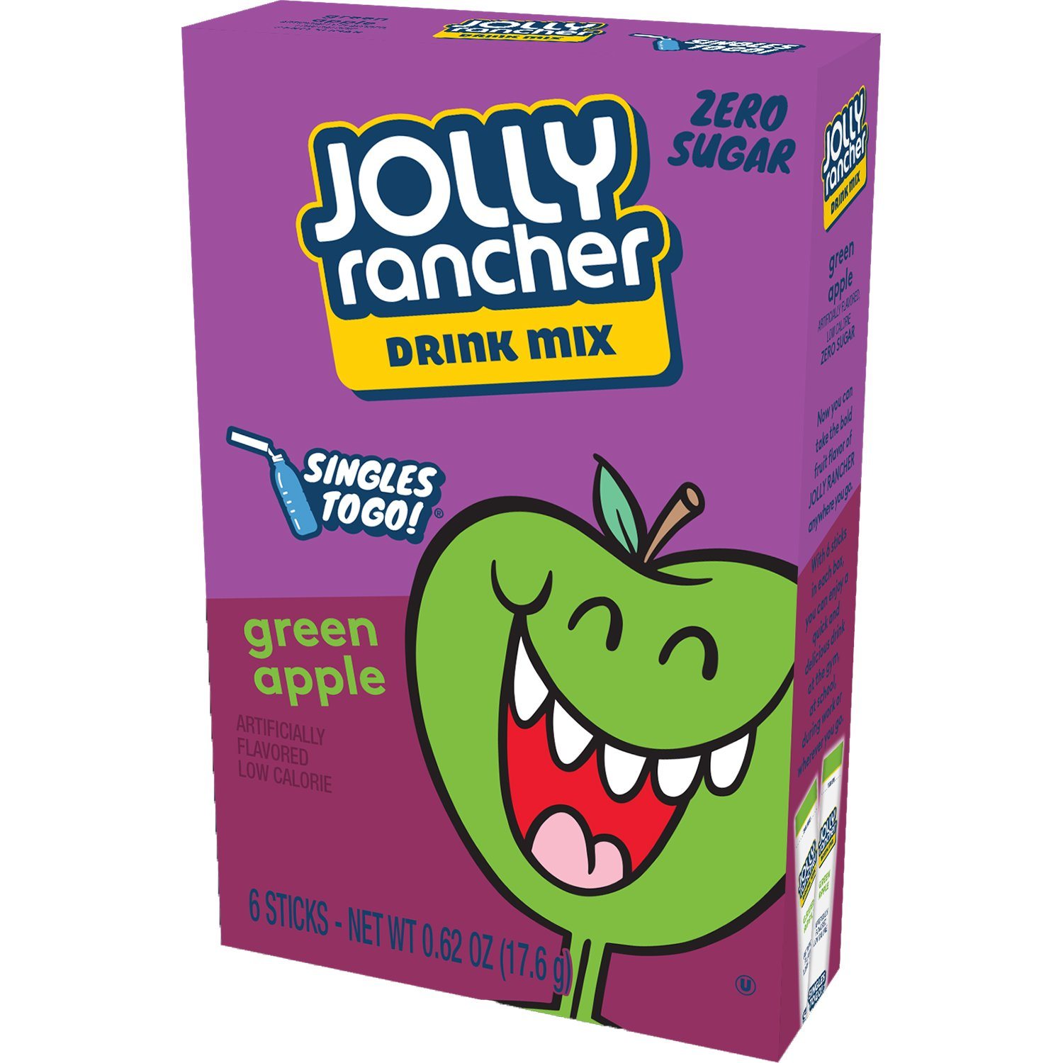 Jolly Rancher Singles to Go Drink Mix Jolly Rancher Green Apple 6 Sticks 