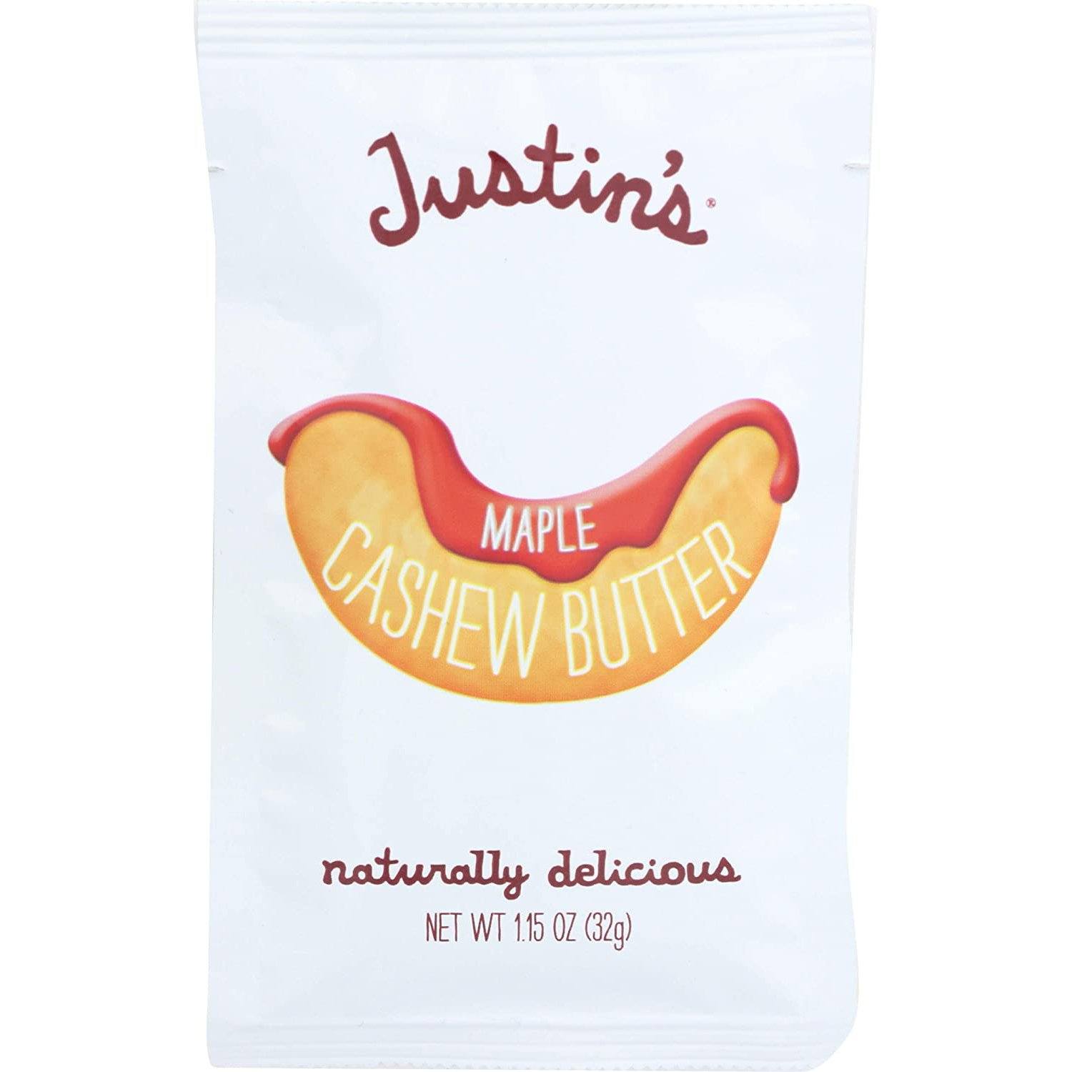Justin's Nut Butter Squeeze Packs Justin's Cashew Butter Maple 1.15 Ounce